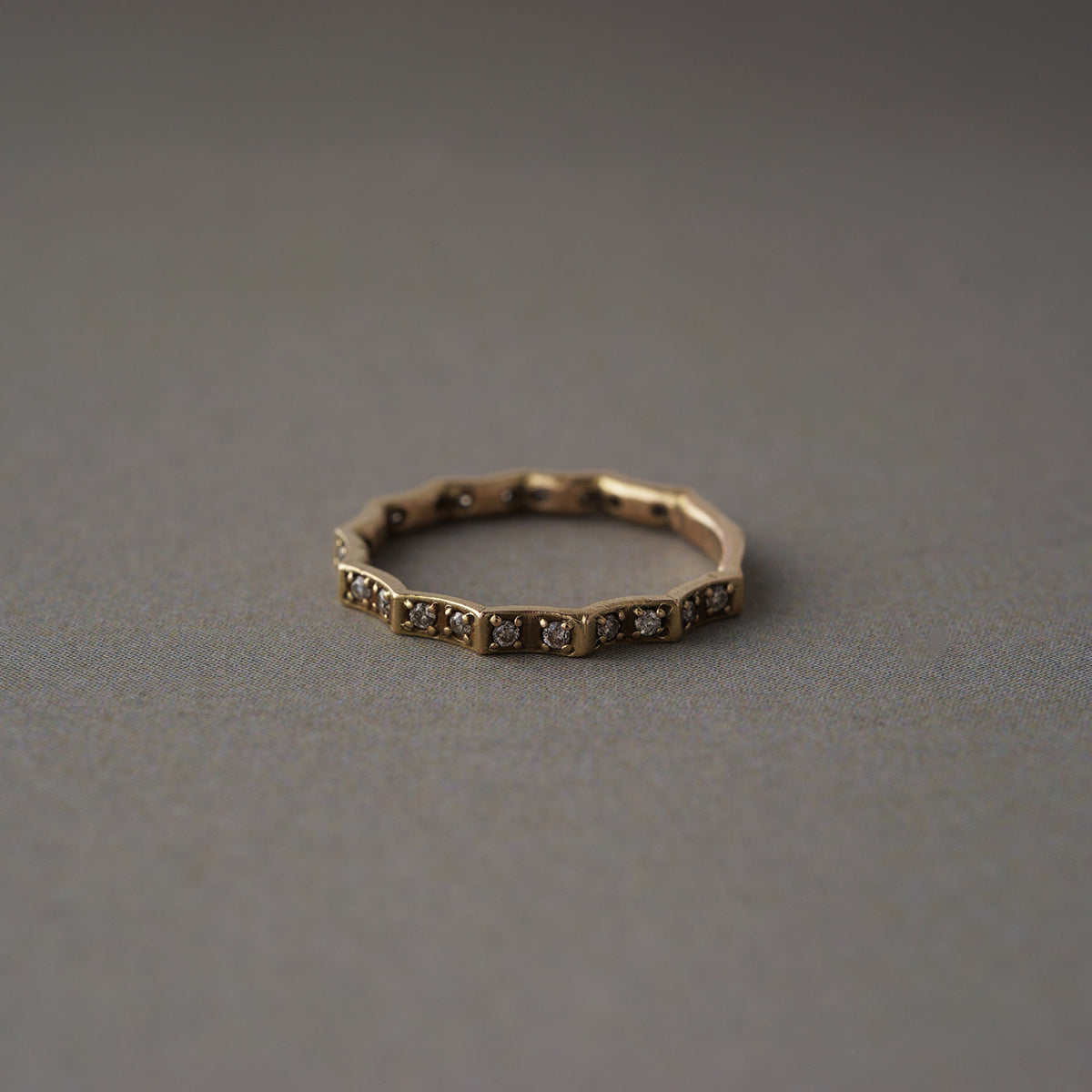 noguchi BIJOUX リング#8 brown diamond