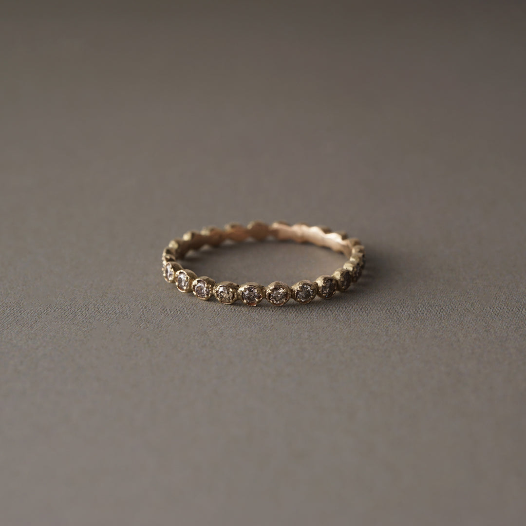 noguchi bijoux K14イエロゴールド✖︎ブラウンダイヤ リング 2号 noguchi bijoux K14イエロゴールド&ブラウンダイヤ リング 2号